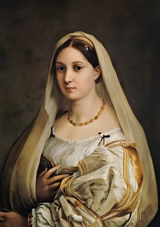 Raffael | Die verschleierte Frau La Donna Velata - 1516 | Giclée Kunstdruck gerahmt