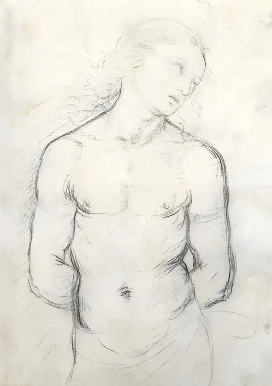 Raffael | Der heilige Sebastian - 1499 | Giclée Kunstdruck gerahmt
