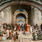 Raffael | Skolen i Athen - 1509 | Indrammet kunsttryk | Renæssance | formida