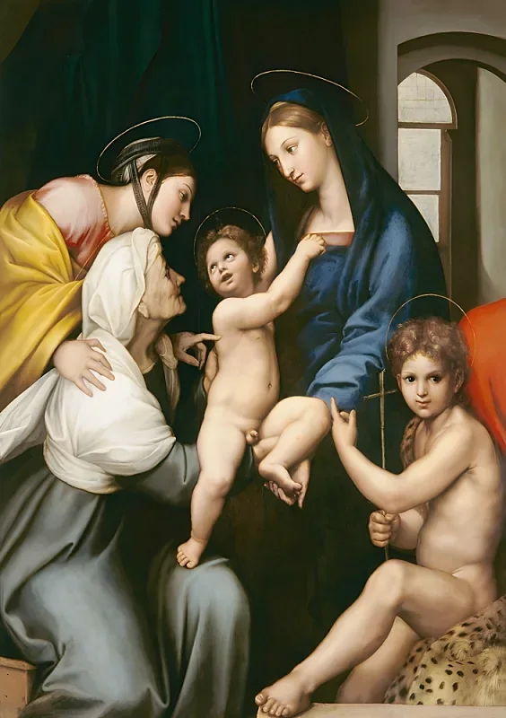 Raffael | Die Madonna mit dem Fensterrahmen - 1514 | Gerahmter Kunstdruck | Renaissance | formida