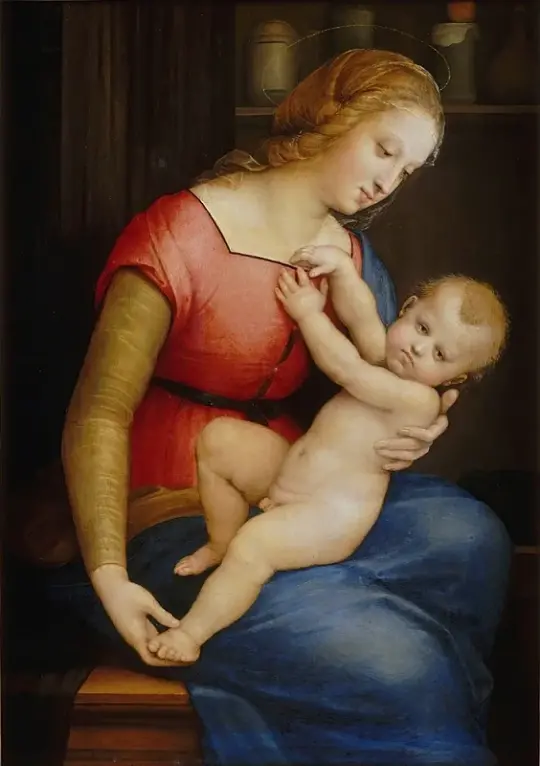 Raffael | Madonnaen fra House of Orleans - 1518 | Indrammet kunsttryk | Renæssance | formida