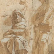 Raffael | Profeterne Hoseas og Jonas - 1510 | Indrammet kunsttryk | Renæssance | formida