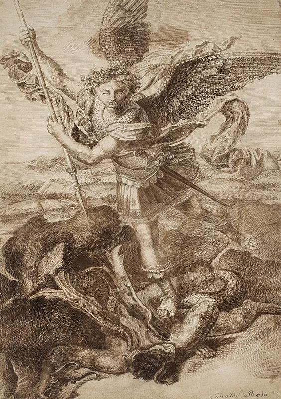 Raffael | St. Michael – 1502 | Indrammet kunsttryk | Renæssance | formida