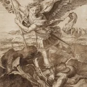Raffael | St. Michael – 1502 | Indrammet kunsttryk | Renæssance | formida