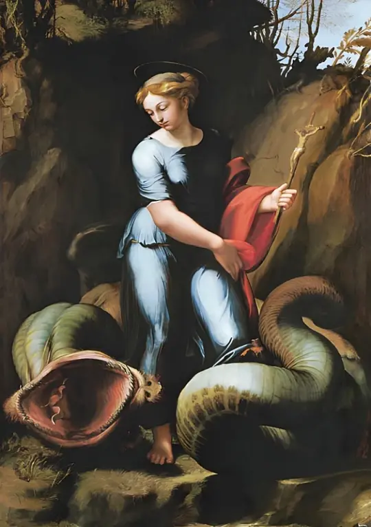 Raffael | Die heilige Margarethe - 1518 | Gerahmter Kunstdruck | Renaissance | formida