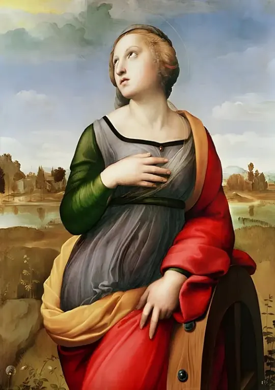 Raffael | Die heilige Katharina von Alexandria - 1507 | Giclée Kunstdruck gerahmt