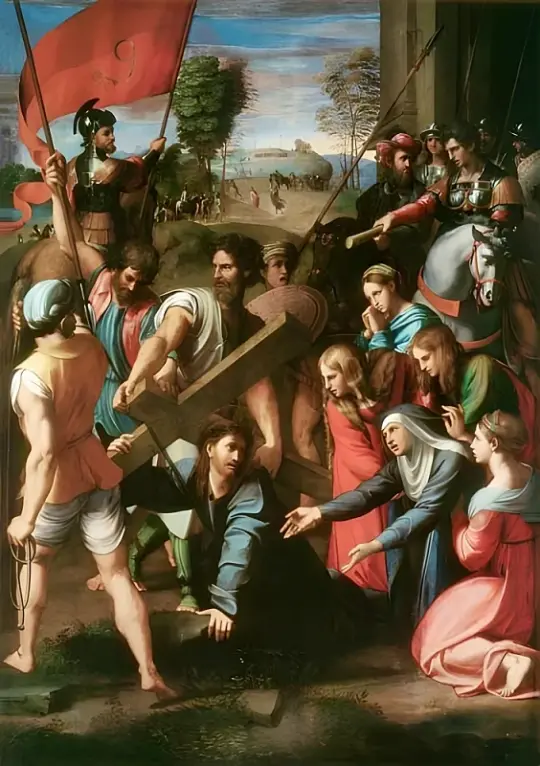 Raffael | Die Kreuztragung Christi - 1515 | Gerahmter Kunstdruck | Renaissance | formida