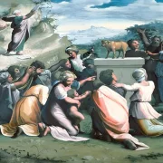 Raffael | Tanz um das Goldene Kalb - 1520 | Gerahmter Kunstdruck | Renaissance | formida