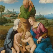 Raffael | Den hellige familie Canigiani - 1505 | Indrammet kunsttryk | Renæssance | formida