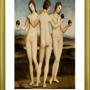 Raffael | De Tre Gracer – 1504 | Gallery Edition | Indrammet kunsttryk | Renæssance