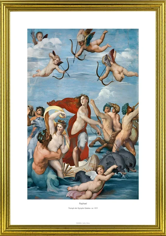 Raffael | Nymfen Galateas triumf – 1511 | Gallery Edition | Indrammet kunsttryk | Renæssance