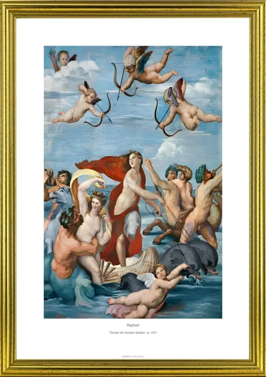 Raffael | Nymfen Galateas triumf – 1511 | Gallery Edition | Indrammet kunsttryk | Renæssance