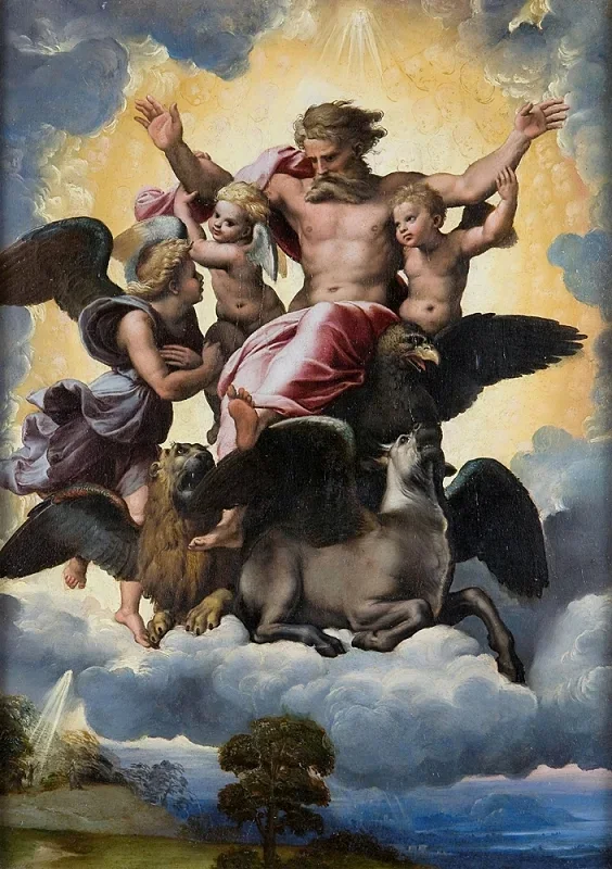 Raffael | Hesekiels Vision – 1517 | Gerahmter Kunstdruck | Renaissance | formida