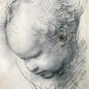 Raffael | Kopf eines Cherubs - 1510 | Giclée Kunstdruck gerahmt