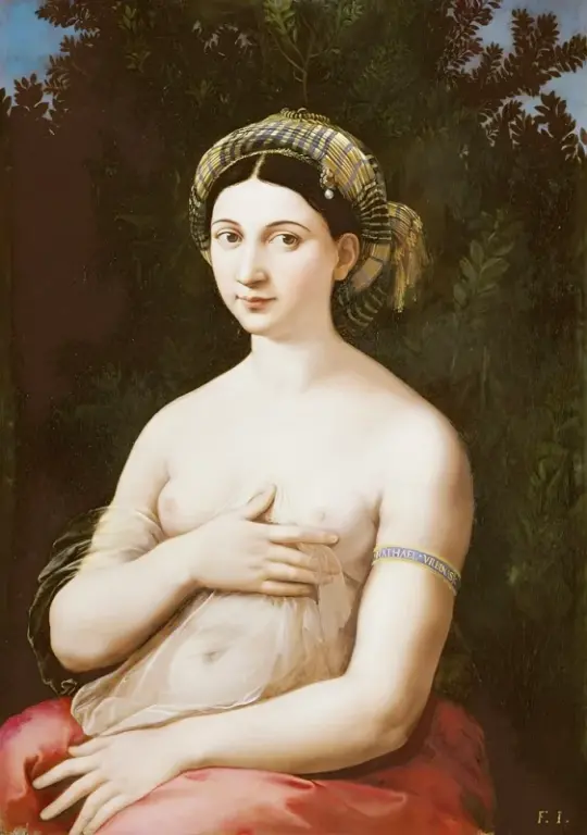 Raffael | La Fornarina - 1518 | Giclée Kunstdruck gerahmt