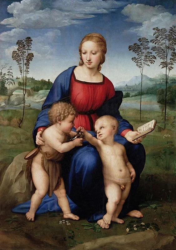 Raffael | Madonna med Guldfinken – 1505 | Indrammet kunsttryk | Renæssance | formida