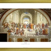 Raffael | Skolen i Athen - 1509 | Gallery Edition | Indrammet kunsttryk | Renæssance
