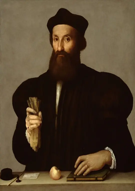 Raffael | Portræt af en gentleman - 1530 | Indrammet kunsttryk | Renæssance | formida