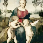Raffael | Madonna mit dem Stieglitz - 1506 | Giclée Kunstdruck gerahmt