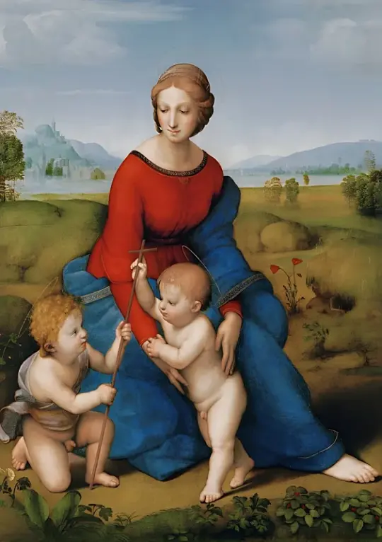 Raffael | Madonna im Grünen - 1506 | Giclée Kunstdruck gerahmt