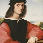 Raffael | Porträt des Agnolo Doni - 1506 | Giclée Kunstdruck gerahmt