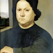 Raffael | Porträt von Perugino - 1504 | Giclée Kunstdruck gerahmt