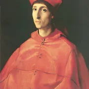 Raffael | Porträt eines Kardinals - 1511 | Giclée Kunstdruck gerahmt