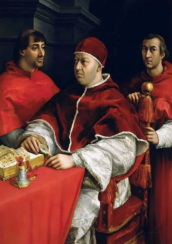 Raffael | Portræt af pave Leo X – 15010 | Indrammet kunsttryk | Renæssance | formida