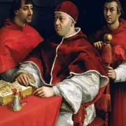 Raffael | Portræt af pave Leo X – 15010 | Indrammet kunsttryk | Renæssance | formida