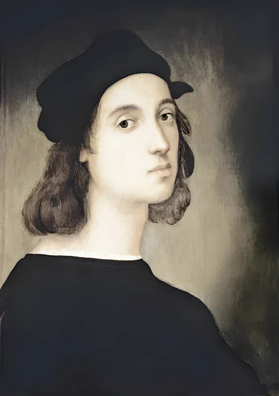 Raffael | Selbstporträt - 1506 | Giclée Kunstdruck gerahmt
