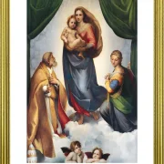 Raffael | Sixtinische Madonna – 1512 | Gallery Edition | Gerahmter Kunstdruck | Renaissance