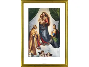 Raffael | Sixtinische Madonna – 1512 | Gallery Edition | Gerahmter Kunstdruck | Renaissance