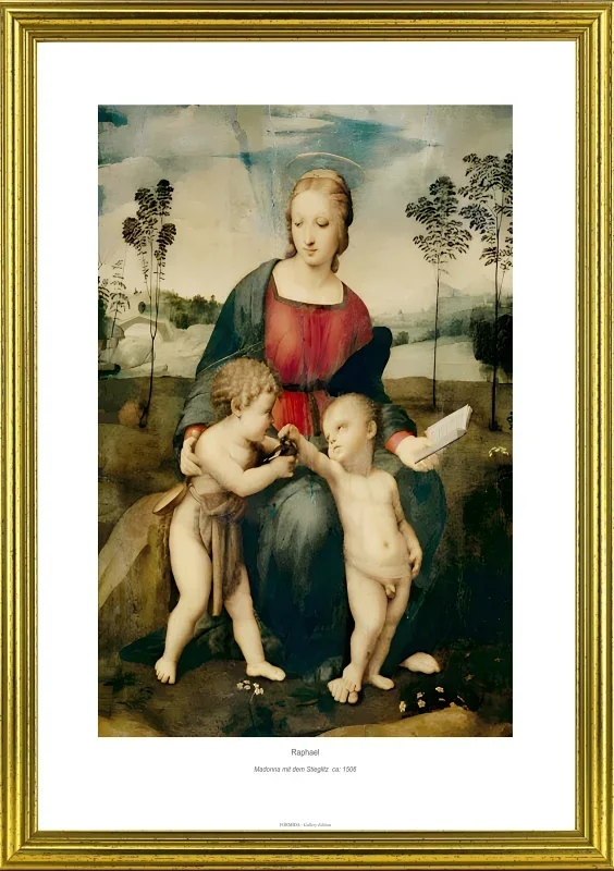 Raffael | Madonna med Stillitsen – 1506 | Gallery Edition | Indrammet kunsttryk | Renæssance