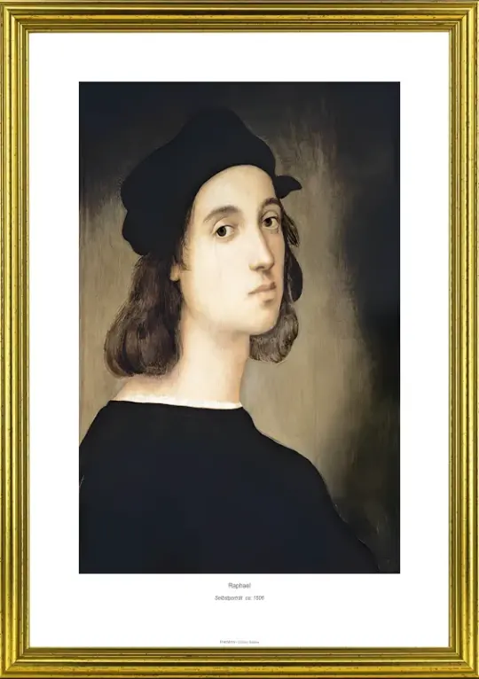 Raffael | Selvportræt - 1506 | Gallery Edition | Indrammet kunsttryk | Renæssance