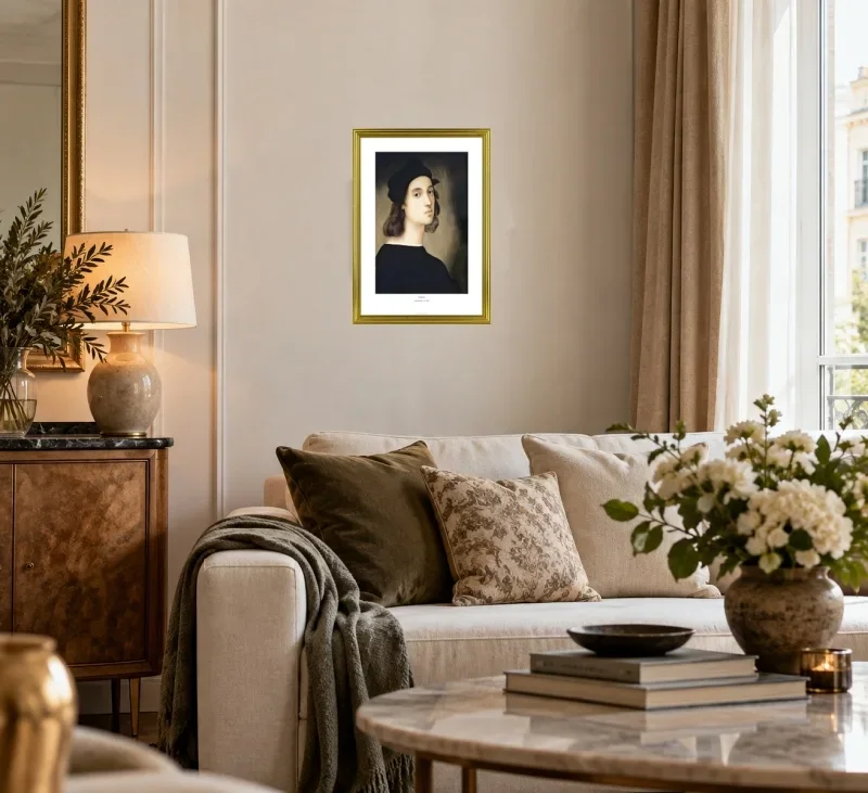 Raffael | Selbstporträt – 1506 | Gallery Edition | Gerahmter Kunstdruck | Renaissance