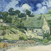 Stråtækte hytter i Cordeville - 1890