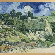 Stråtækte hytter i Cordeville - 1890