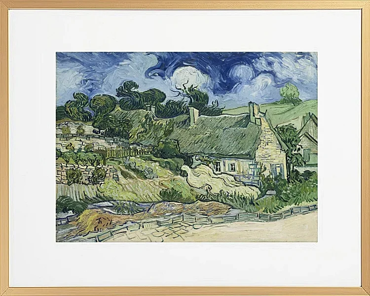 Stråtækte hytter i Cordeville - 1890