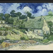 Stråtækte hytter i Cordeville - 1890