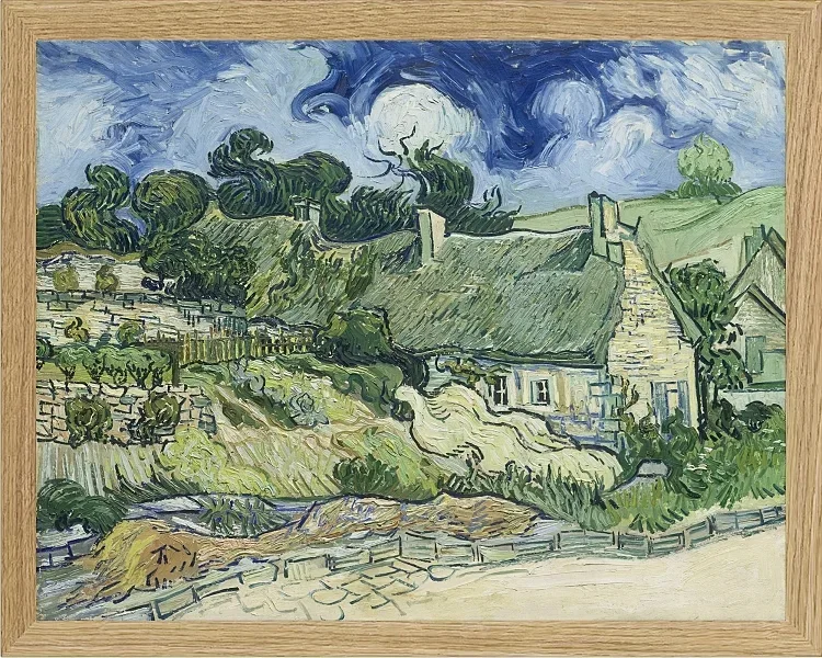 Stråtækte hytter i Cordeville - 1890