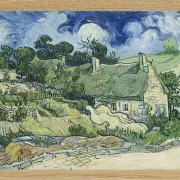 Stråtækte hytter i Cordeville - 1890