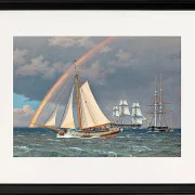 Regenbogen auf See und eine Kreuzungsjagd mit anderen Schiffen – 1836