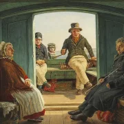 Reiseszene an Bord eines niederländischen Trawlers – 1846