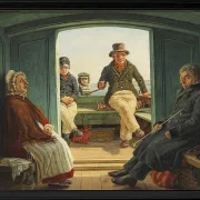 Reiseszene an Bord eines niederländischen Trawlers – 1846