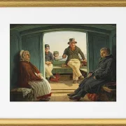 Reiseszene an Bord eines niederländischen Trawlers – 1846