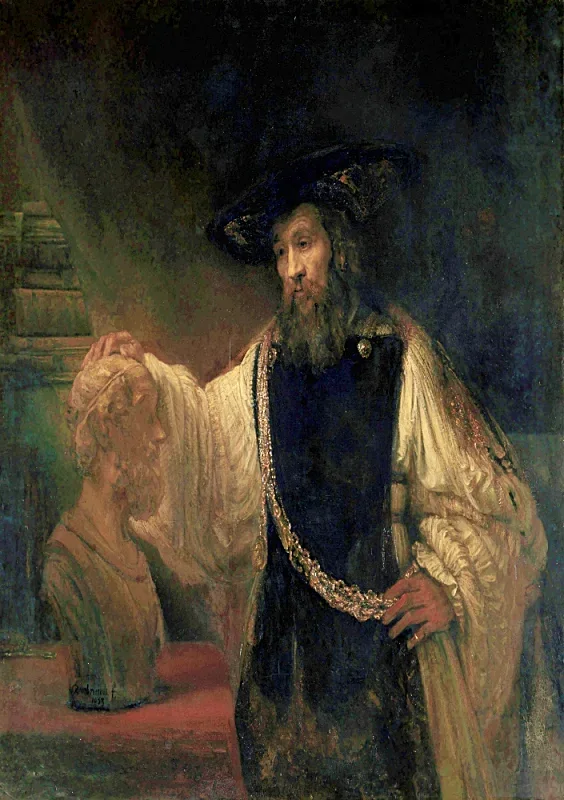 Rembrandt van Rijn | Aristoteles mit einer Büste Homers – 1653 | Gerahmter Kunstdruck | Barock | formida
