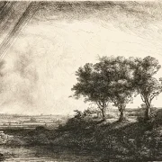 Rembrandt van Rijn | De tre træer - 1643 | Indrammet kunsttryk | Barok | formida