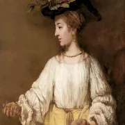 Rembrandt van Rijn | Flora - 1654 | Indrammet kunsttryk | Barok | formida
