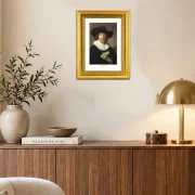 Rembrandt van Rijn | Mann mit einem Notenblatt – 1633 | Gallery Edition | Gerahmter Kunstdruck | Barock