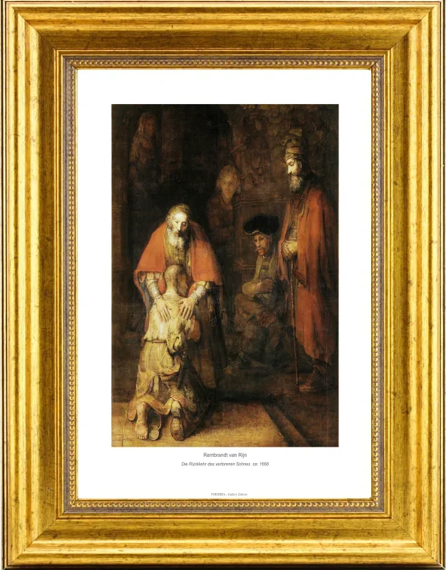 Rembrandt van Rijn | Den fortabte søns tilbagevenden - 1668 | Gallery Edition | Indrammet kunsttryk | Barok